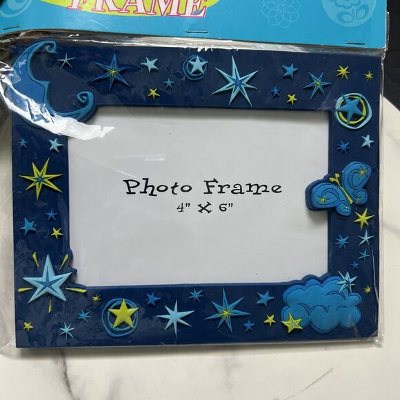 Vintage Capelli Celestial Night 4x6" Rubber Photo Frame Home Decor Accents RARE - Picture 8 of 8